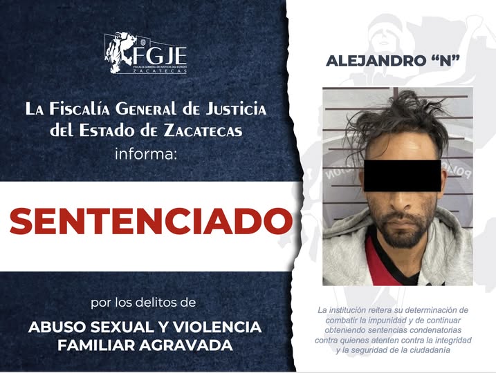 Lo sentencian por abuso sexual y violencia familiar