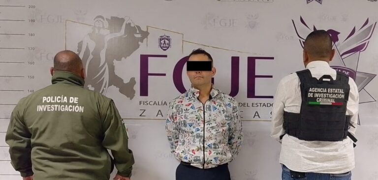 FGJEZ detiene a Gustavo Ernesto; lo buscaban en Aguascalientes