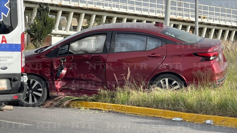 Mañana accidentada en Fresnillo deja a dos en el hospital