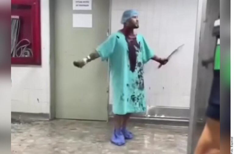 Paciente con cuchillo desata caos en IMSS de Torreón