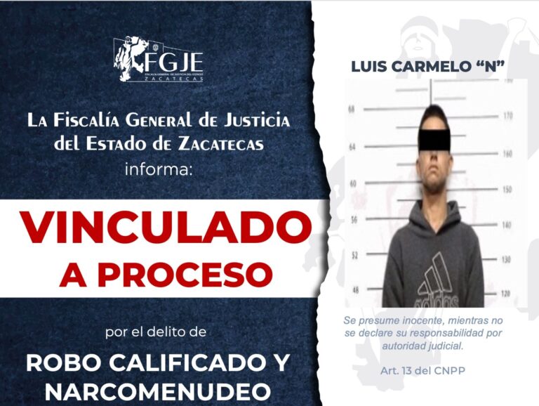 Vinculan a proceso a Luis Carmelo por robo y narcomenudeo