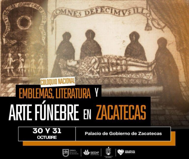 Realizarán Coloquio Nacional Emblemas, Literatura y Arte Fúnebre en Zacatecas
