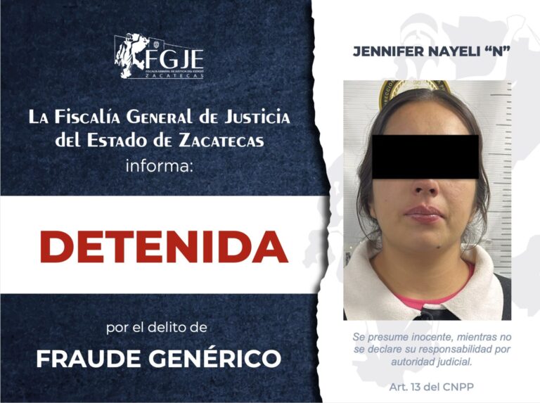 Detienen en otros estados a dos buscados por la FGJEZ
