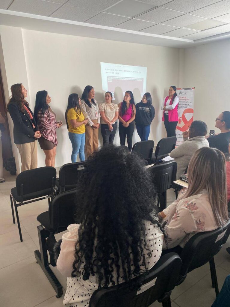 Imparten taller sobre justicia con perspectiva de género