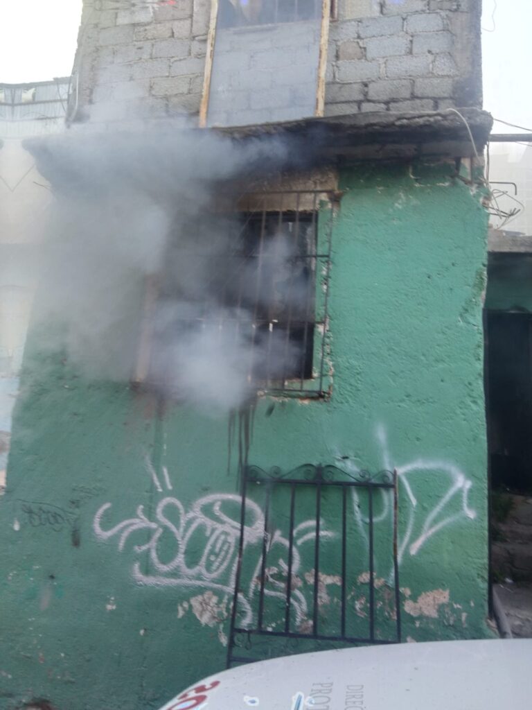 Controlan incendio en la colonia Díaz Ordaz