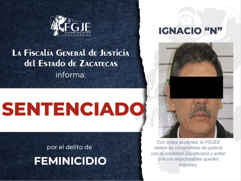 Dan 20 años de sentencia a feminicida