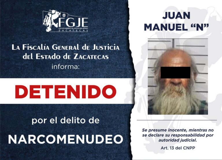 Detiene FGJE a 6 con orden de aprehensión