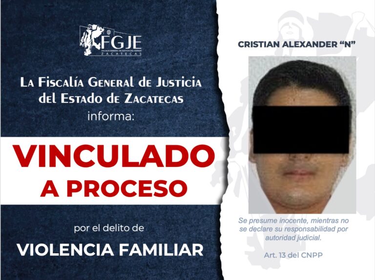 Vinculan a Cristian Alexander por violencia familiar
