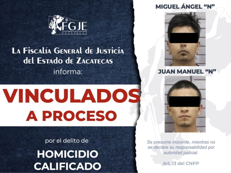 Vinculan a proceso a dos por homicidio calificado