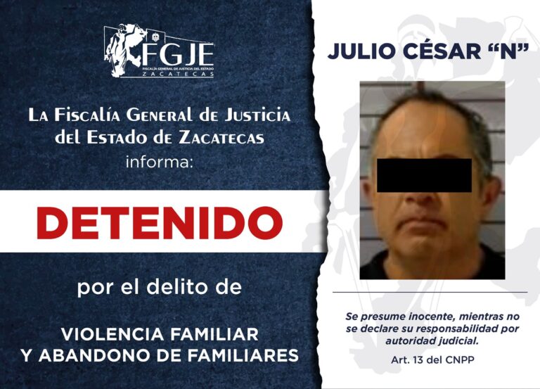 Cumplimenta FGJE cinco órdenes de aprehensión