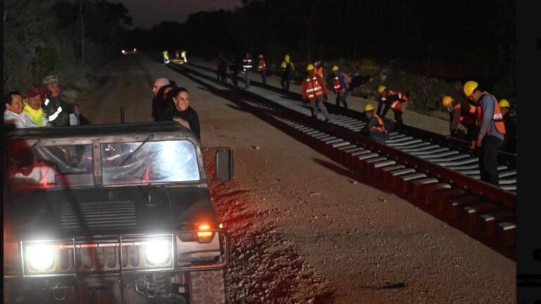 Promete CSP que con Tren Maya, ahora sí, bajará la gasolina
