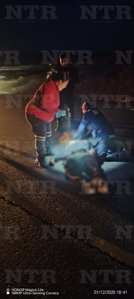 Motociclista resulta lesionado en choque carretero