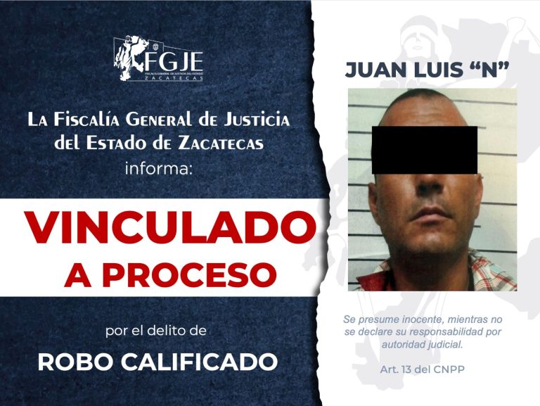 Lo vinculan a proceso por robo calificado