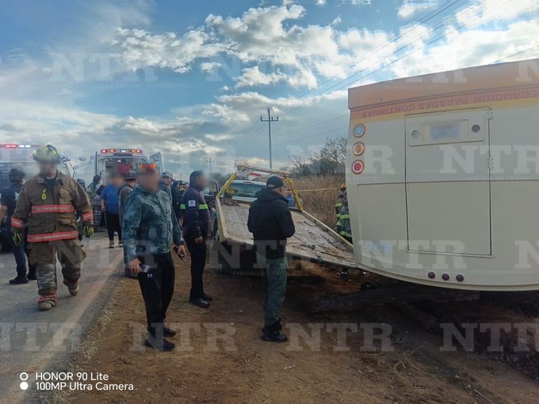 Comparece concesionaria por volcadura en Tacoaleche