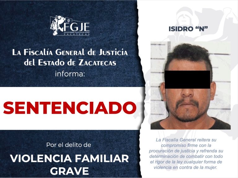 Lo sentencian por violencia familiar grave