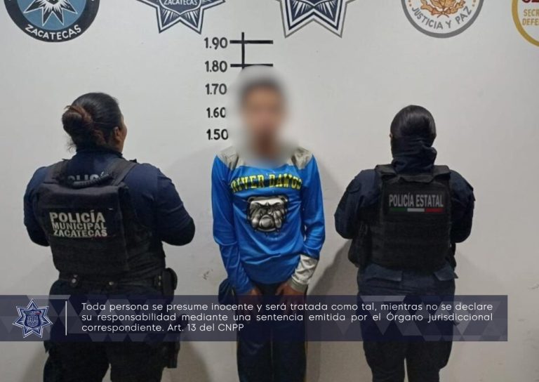Detienen a joven por presunta violencia familiar