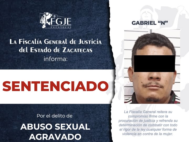 Lo sentencia FGJE por abuso sexual agravado