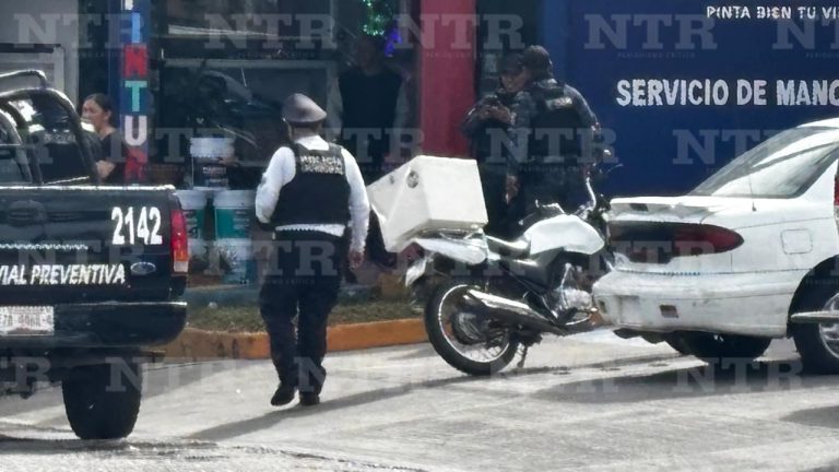 Motociclista termina herido de una pierna tras fuerte choque