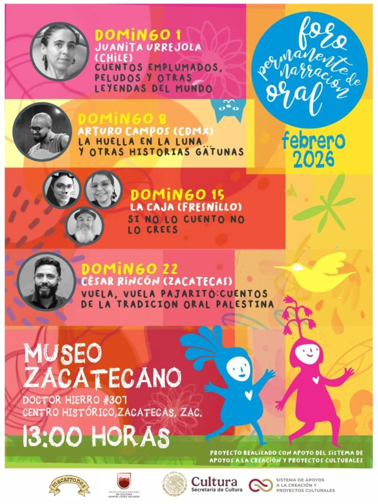 Regresa funciones de narración oral al Museo Zacatecano