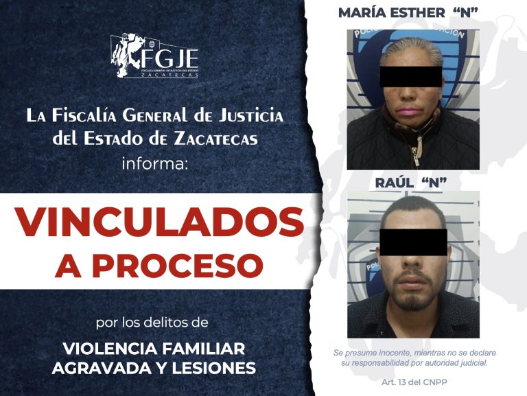 Vinculan a dos por lesiones y violencia familiar