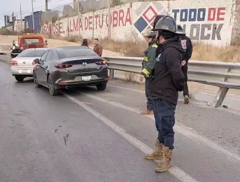 Chocan por no atropellar a un perro en el bulevar