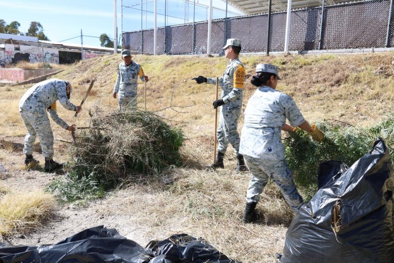 Realiza GN labores sociales en la Casa del Abuelo Felipe Ángeles