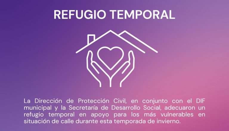 Habilitan refugio temporal en Fresnillo