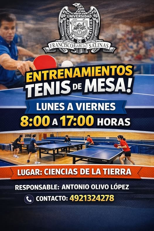 Impulsa UAZ el tenis de mesa