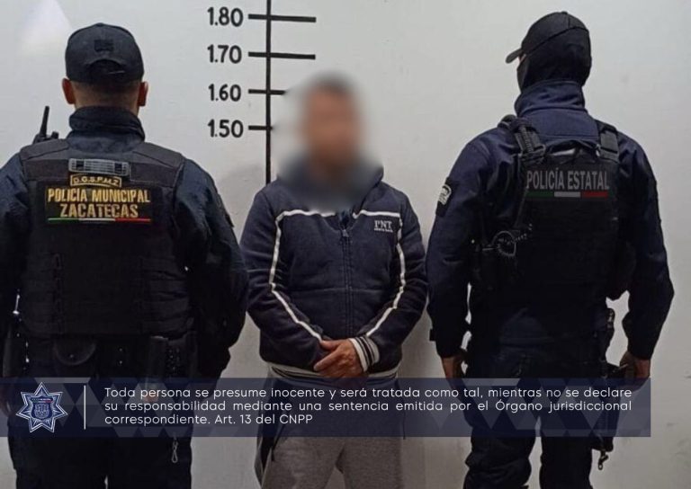 Lo detienen por violencia familiar