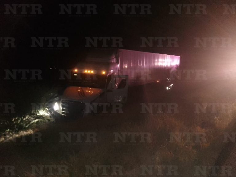 Un lesionado tras choque entre dos quinta rueda