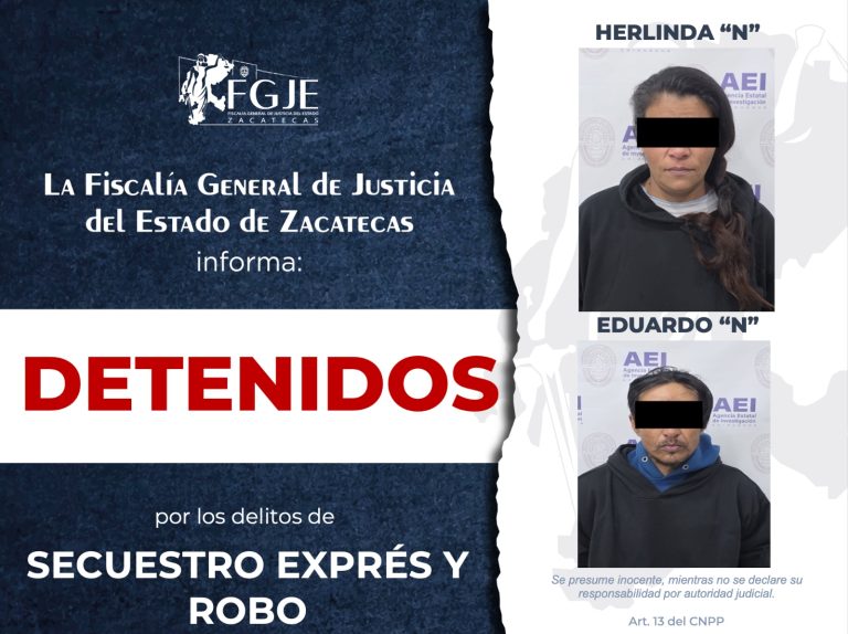 Se coordinan fiscalías y detienen a 3