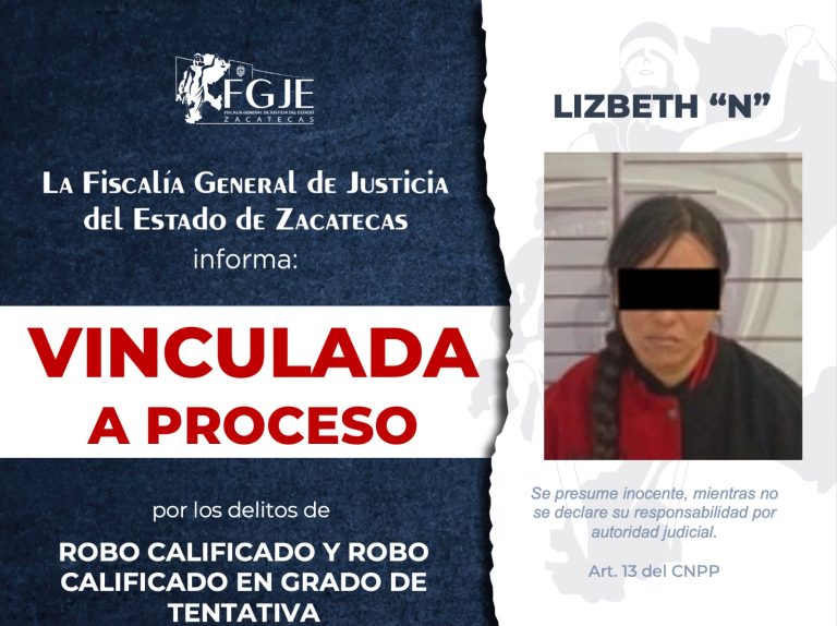 Vinculan a Lizbeth por robo