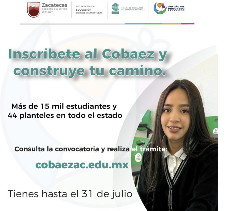 Abre Cobaez convocatoria para nuevo ingreso