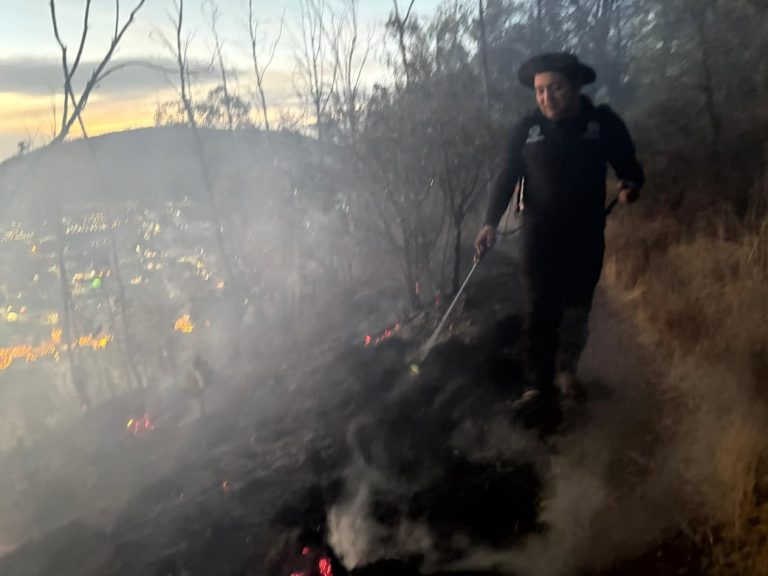 Evitan propagación de incendio en La Bufa