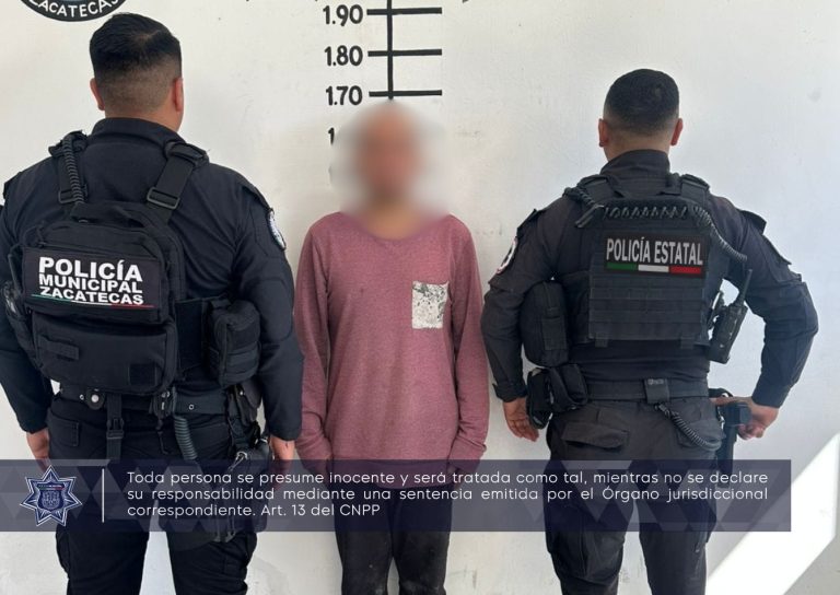 Detienen a hombre por presunta violencia familiar