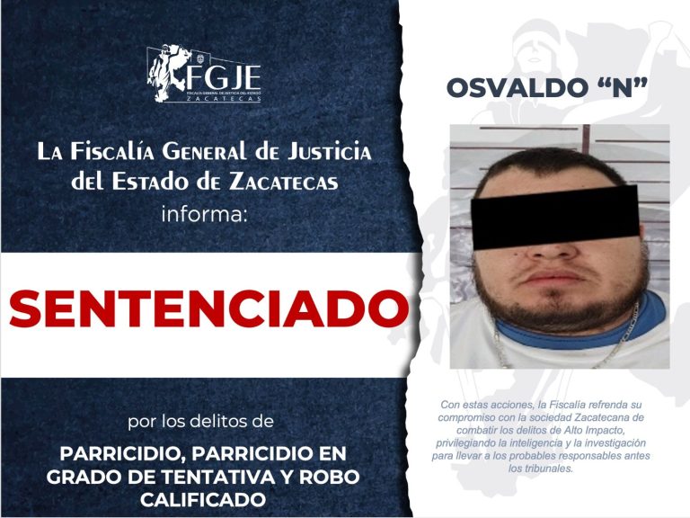 Dan sentencia de 29 años a parricida
