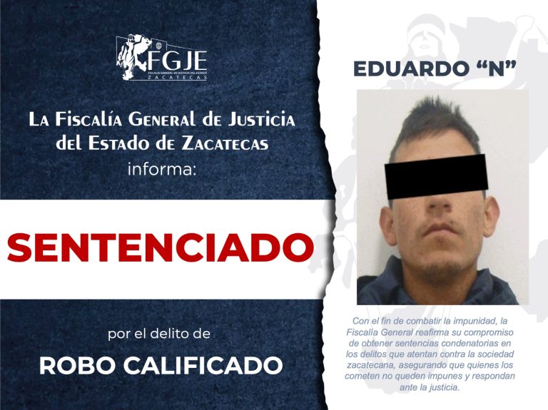 Lo sentencian a tres años por robo calificado