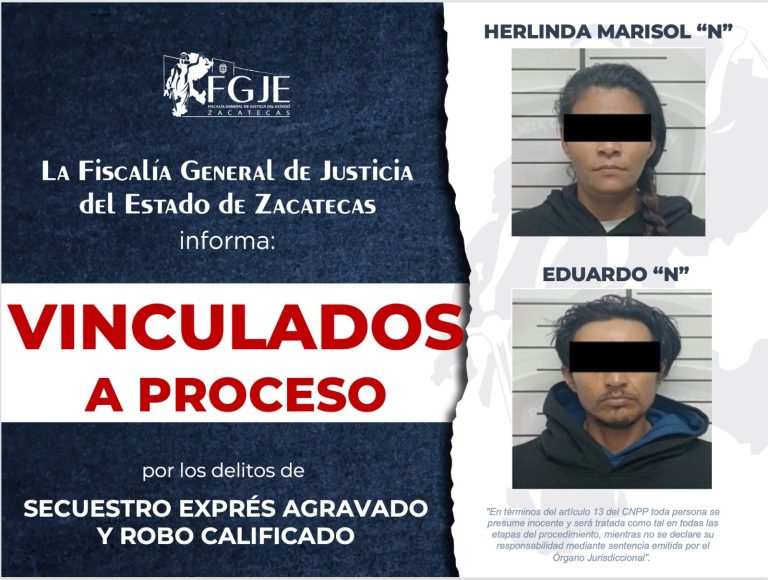 Los vinculan a proceso por secuestro exprés agravado