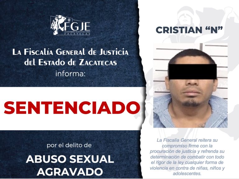 Condenan a cuatro años de prisión a Cristian