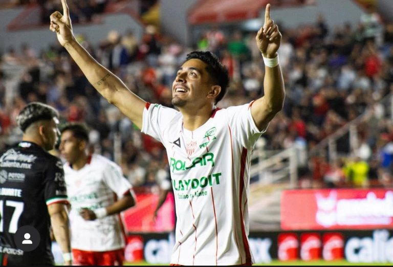 Ricardo Monreal marca en goleada del Necaxa sobre San Luis
