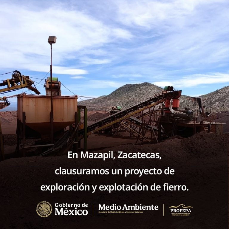 Clausura Profepa de proyecto de explotación en Mazapil
