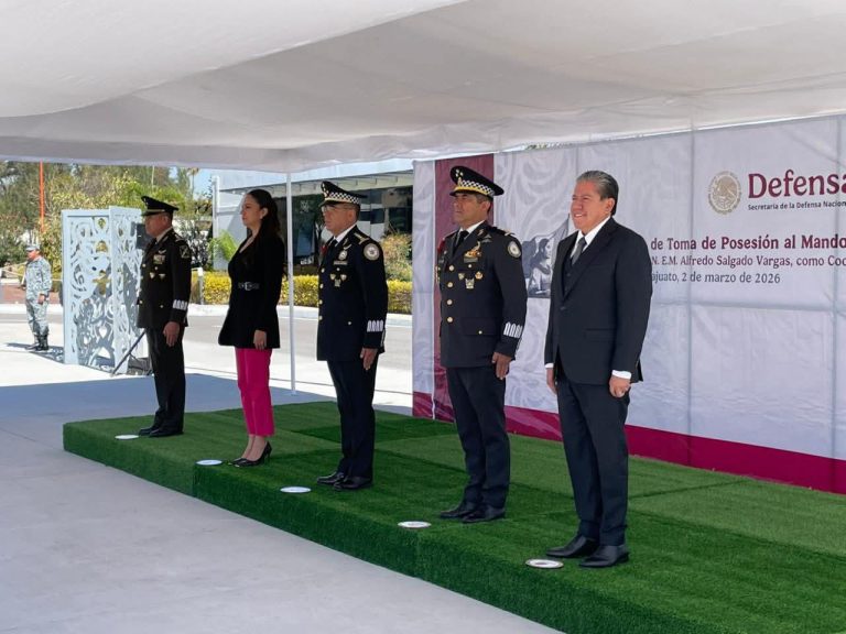 Asiste DMA a toma de posesión de coordinador de la GN en Guanajuato