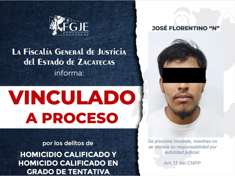 Vinculan a proceso a homicida; le imponen prisión preventiva