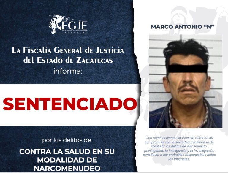 Sentencian a Marco Antonio por narcomenudeo