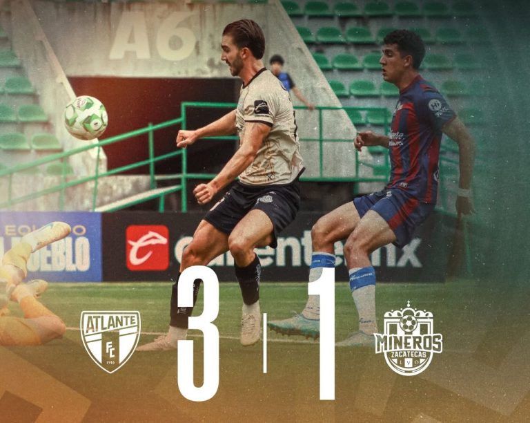 Mineros caen ante el Atlante