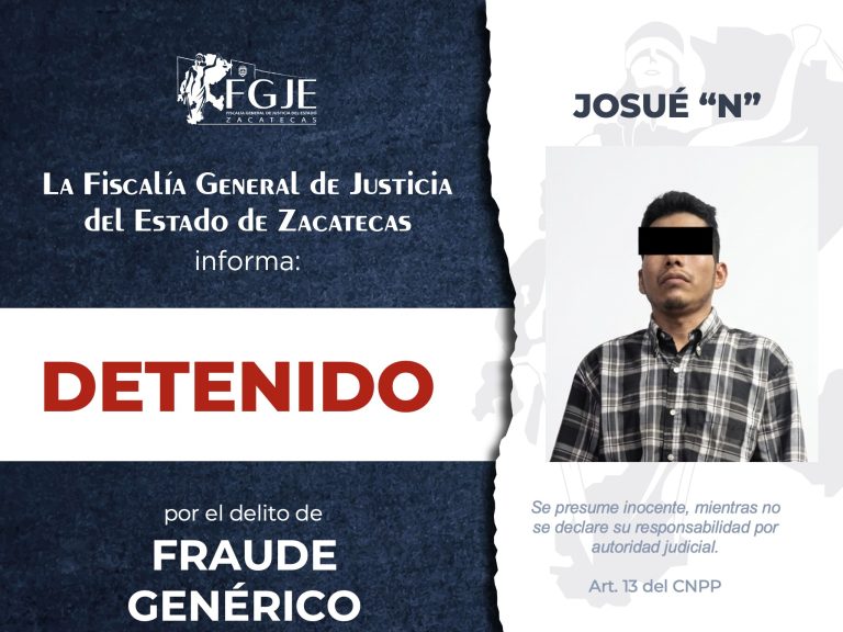 Detienen a Josué en Oaxaca; lo buscaban en Zacatecas