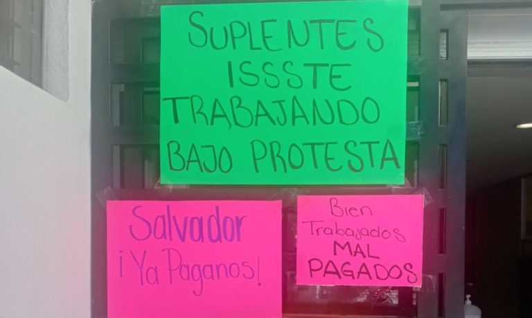 Trabajan bajo protesta suplentes del ISSSTE de Jerez