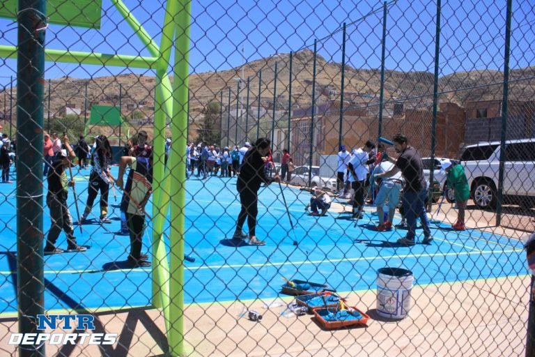 Rehabilitan cancha comunitaria de la Colonia CTM