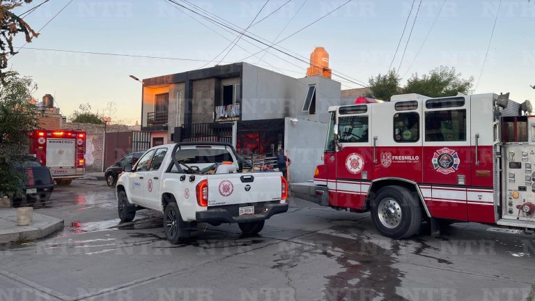 Se incendia casa en la Arboledas, Fresnillo