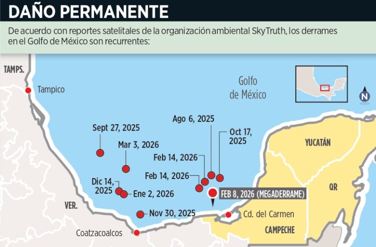 Ubican 10 derrames en últimos 7 meses